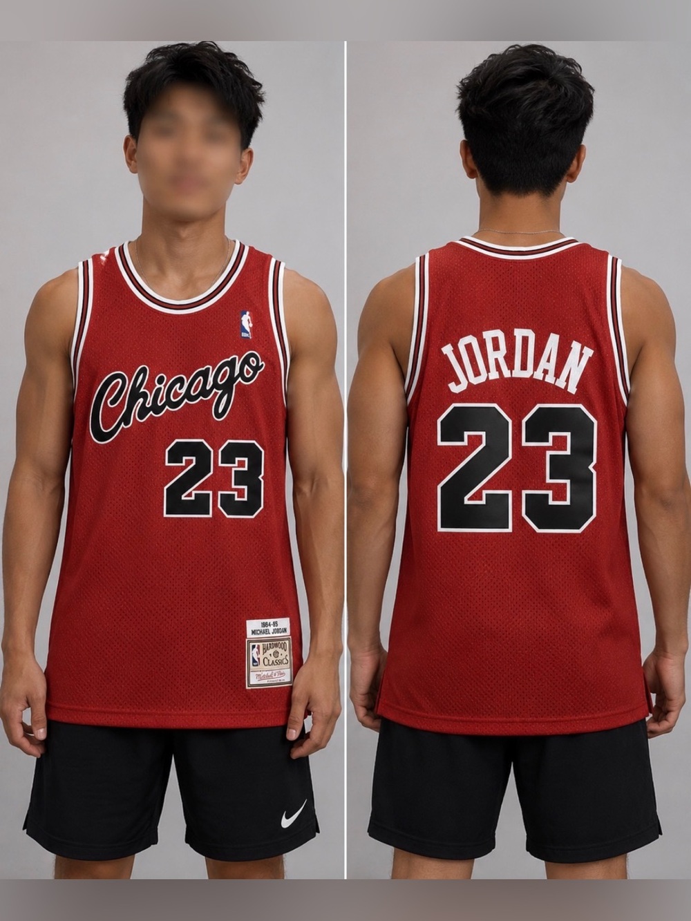 Jordan Bulls #23 Red Basketball Rare Chicago Retro 84-85 Men Medium Jersey